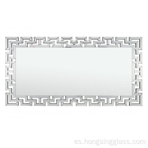 Espejo de espejo transparente rectangular